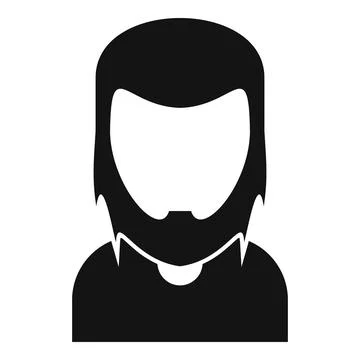 Mature style icon simple vector. Fashion person model Stock-Illustration