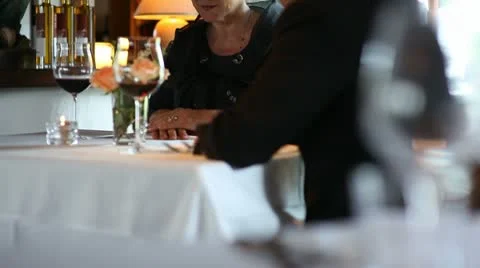 Mature/Senior couple having dinner; Full HD Photo JPEG Stock Footage 10627482
