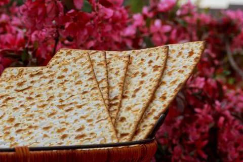 Matza bread for passover celebration Foto stock