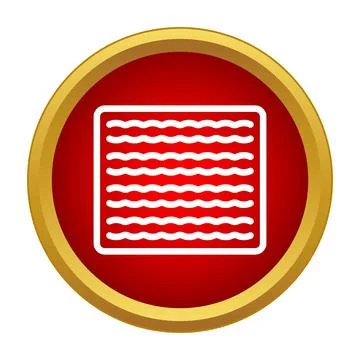 Matzah bread icon representing passover or jewish traditions Illustrazione stock