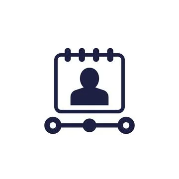 MAU icon, Monthly Active Users vector Stock Illustration