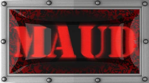 Maud on led Stock Footage 8757552