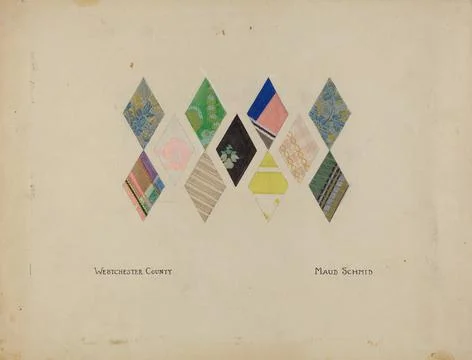 Maud Schmid, Printed Quilt Patterns, 1935 1942 Printed Quilt Patterns Copy... Stock Photos