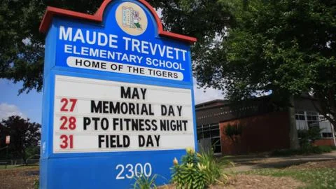 Maude Trevett Elementary School 스톡 사진