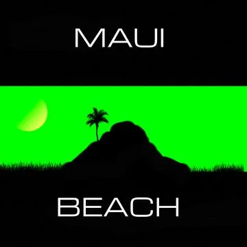 Maui Beach Illustrazione stock