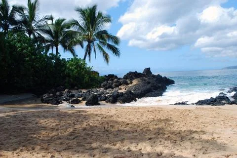 Maui-beach2 Stock Photos