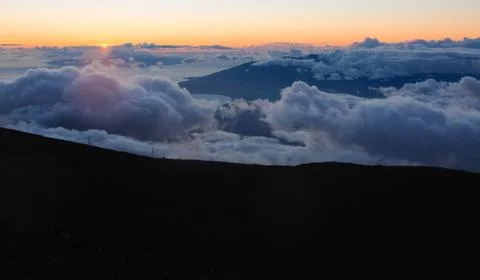 Maui Clouds at Summit Foto stock