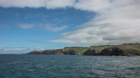Maui Coast Time Lapse Stock Footage 64301392