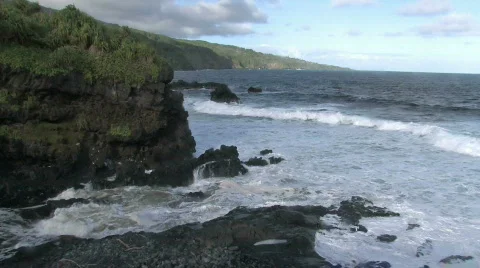 Maui Haleakala NP 7 pools river HD Stock Footage