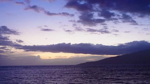 Maui Hawaii Sunset Stock Footage 305124210
