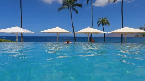 Maui Pool Stock Footage 162692383