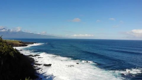 Maui Shoreline Waves 스톡 동영상 101314149