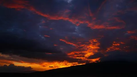 Maui Sunset 2 Stock Photos
