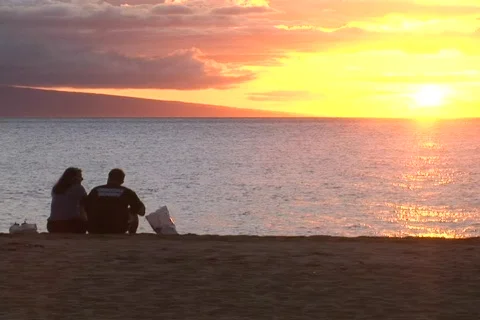 Maui sunset 906 1 스톡 동영상 379306