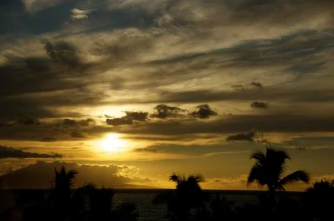 Maui Sunset 写真素材