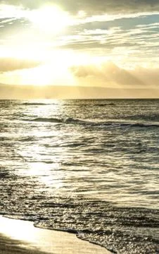 Maui sunset Stock Photos