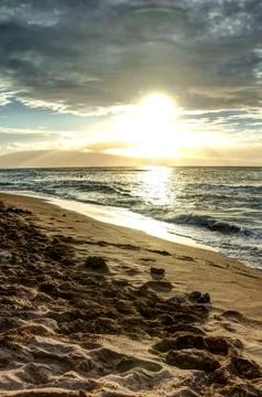 Maui sunset Stock Photos