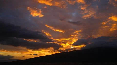 Maui Sunset Stock Photos
