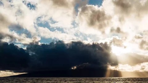 Maui Sunset Time Lapse Stock Footage 93482614