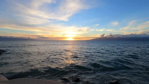 Maui Sunset Timelapse Stock Footage 162693782
