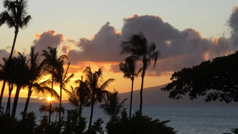 Maui Sunset UHD 스톡 동영상 284888516