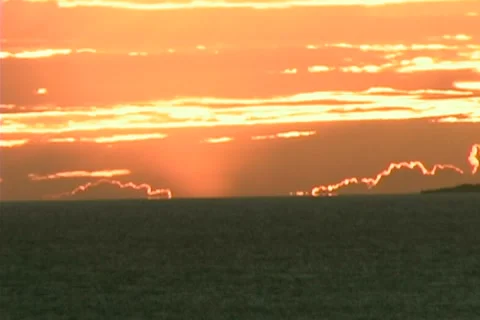 Maui time lapse-sunset Stock Footage 1064605