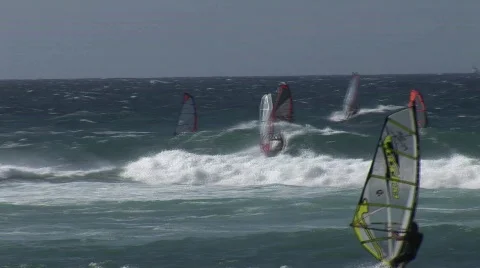 Maui windsurf 1006 5 Vídeo Stock 379322