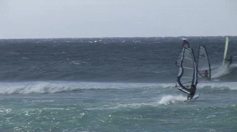 Maui windsurf 1006 7 스톡 동영상 379324