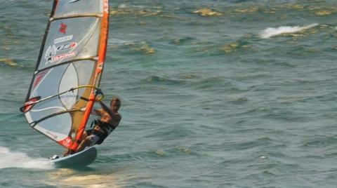 Maui windsurfer close up Vidéo 55706520