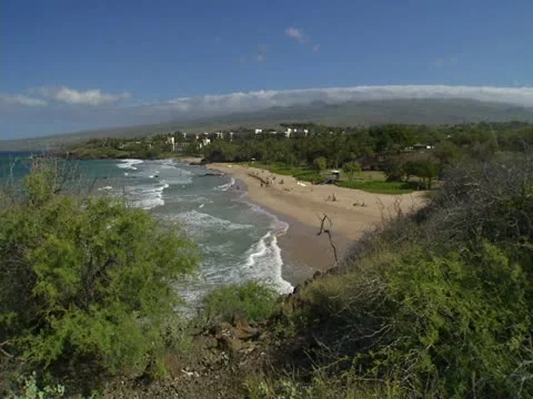 Mauna Kea Resort Beach Stock Footage 22244597