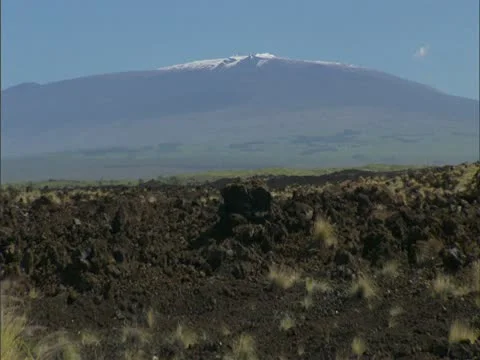 Mauna Kea with Snow Stock-Footage 22244740