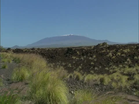 Mauna Kea with Snow Stock Footage 22244743