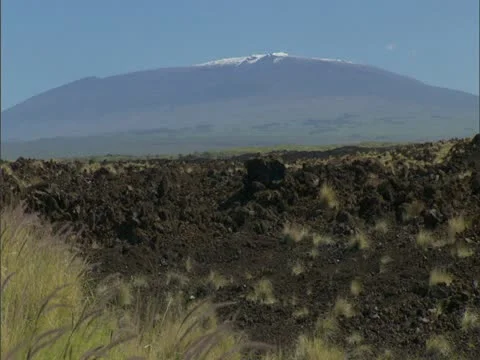 Mauna Kea with Snow Stock Footage 22244746
