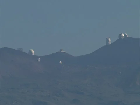 Mauna Kea Summit with Observatories Stock-Footage 22243621