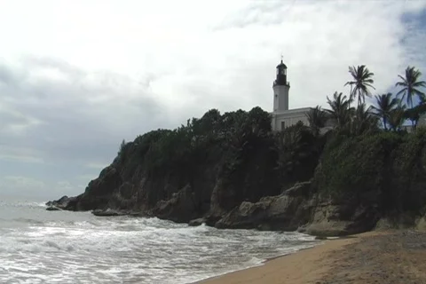 Maunabo Lighthouse Punta Tuna #1 Stock Footage 623261
