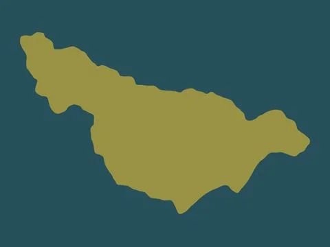 Maunabo, Puerto Rico. Solid color shape 库存插图