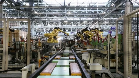 Maunfacturing unit Stock Footage 75423237