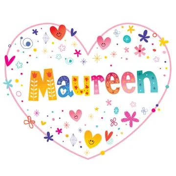 Maureen female given Stock Illustration