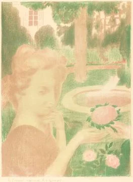 Maurice Denis, Le bouquet matinal, les larmes, 1892 1899 Le bouquet matina... Stock Photos