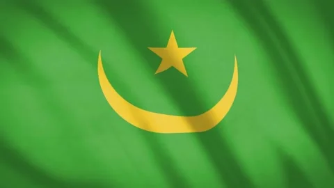 Mauritania Flag Stock Footage 188146139