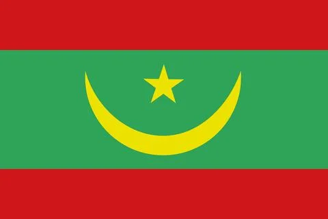 Mauritania flag pattern background. Realistic national flag design. Abstrac.. Stock Illustration