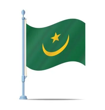 Mauritania flag vector Stock Illustration