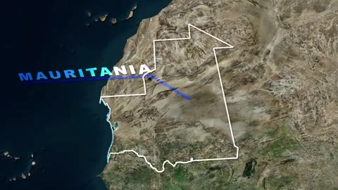 Mauritania Map Animation Stock-Footage 273717929