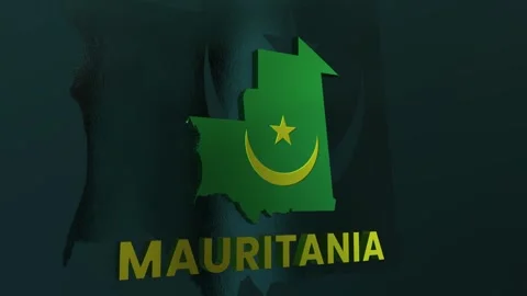 Mauritania Map Stock Footage 279755388
