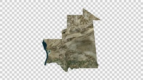 Mauritania Map Stock Illustration