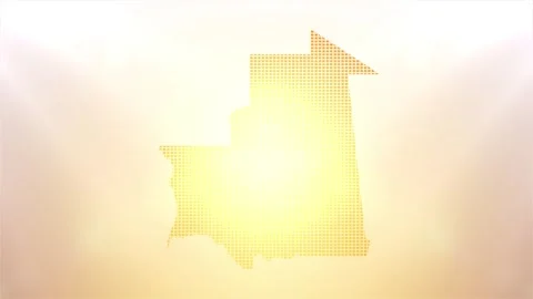 Mauritania Map Opener Stock Footage 247893997