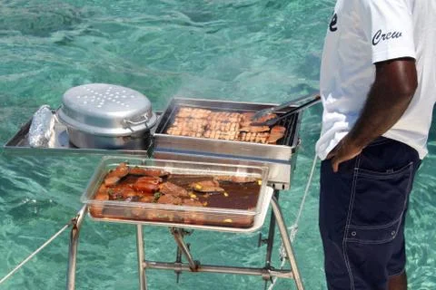 Mauritius barbecue Stock Photos