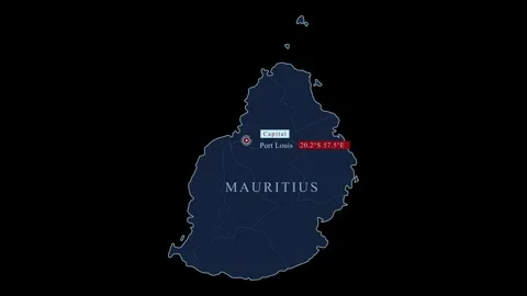 MAURITIUS Souvenir Spellout Graphic Single Stitch T-Shirt