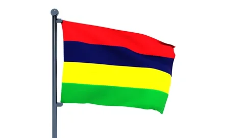 Mauritius Flag Stock Footage 150202191