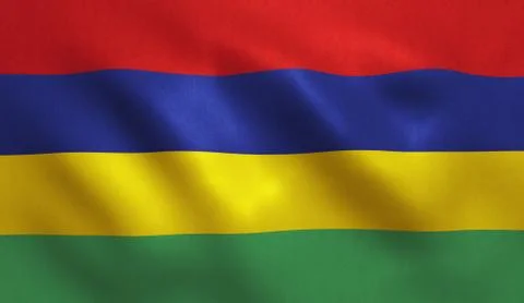 Mauritius Flag Stock Illustration